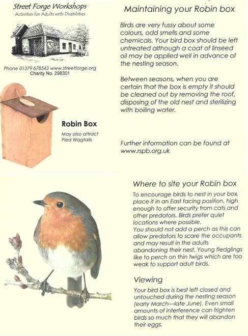 Street Forge Workshop – High end bird boxes, bird feeders, hedge hog houses